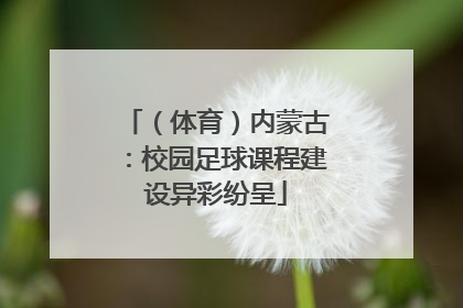 （体育）内蒙古：校园足球课程建设异彩纷呈