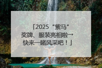 2025“紫马”奖牌、服装亮相啦→快来一睹风采吧！