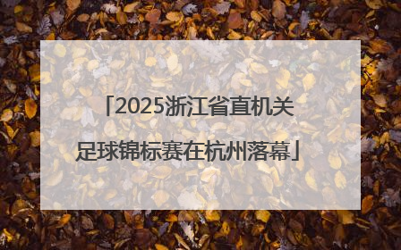 2025浙江省直机关足球锦标赛在杭州落幕
