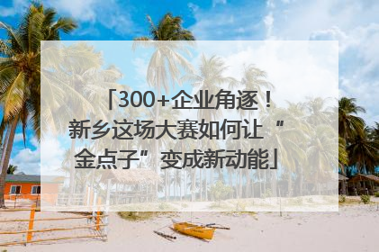 300+企业角逐！新乡这场大赛如何让“金点子”变成新动能